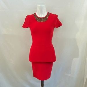 BCBCMaxAzaria Red Bodycon dress - XS